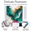 DELUXE 2026 Planner, 8.5"x11": 14 Months (Nov 2025-Dec 2026), Includes Page Tabs, Bookmark, Planning Stickers, Pocket Folder (Teal Gold Marble) - 2 of 4
