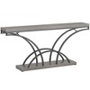 Resenkos 70.9" Console Table, Sofa Table with Faux Marble Tabletop for Entryway Gray - 3 of 4