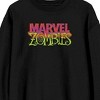 Marvel Zombies Zombified Superheroes Full Moon Adult Black Crew Neck Long Sleeve Sweatshirt - 3 of 4