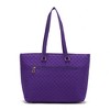 MKF Collection Hallie Solid Quilted Cotton Women’s Tote Bag by Mia K - 2 of 4