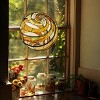 Chloe Lighting CH8P005GA23-RND Geometric Copper-Foiled Black Window Panel - 4 of 4