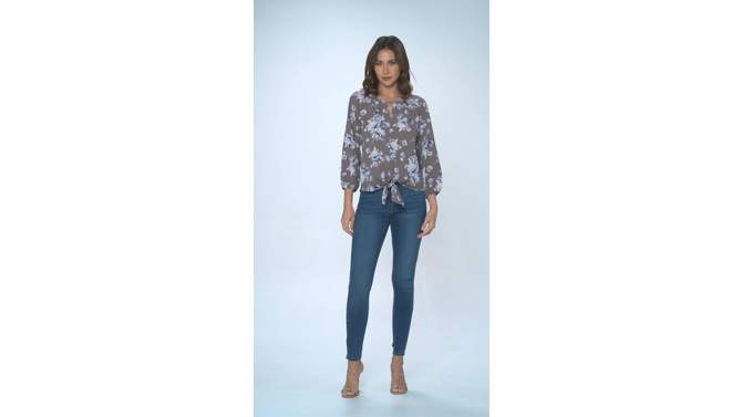 WEST K Women's Veronica Tie Front Blouse, 2 of 7, play video