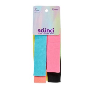 scünci Kids Skinny Nylon Headwraps - Assorted Colors - 6pk - 1 of 4