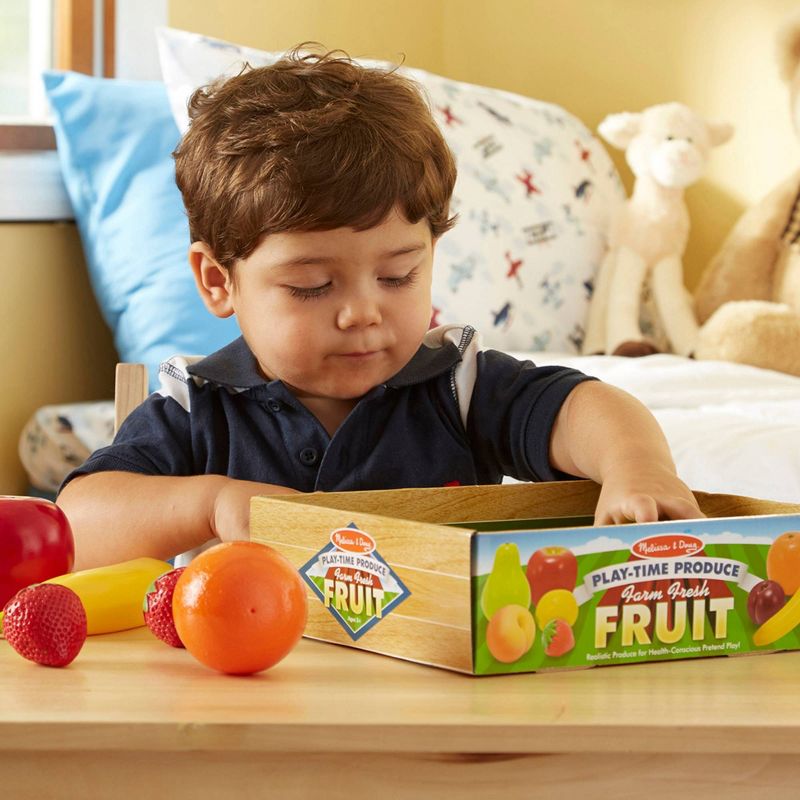 Melissa &#38; Doug Playtime Produce Fruits Play Food Set With Crate (9pc), 3 of 8