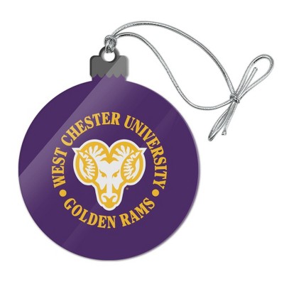 West Chester University Primary Logo Acrylic Christmas Tree Holiday Ornament
