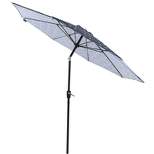 9' x 9' Outdoor Patio Market Umbrella with Tilt Crank Navy - Captiva Designs