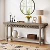 Hommoo 70.8-Inch Long Farmhouse Solid Wood Console Table - 2 of 4