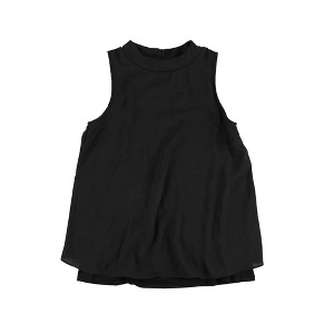 bar III Womens Layered Contrast Knit Blouse - 1 of 2