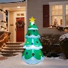 Paaaawaters 5 FT Inflatable Christmas Tree, LED Light up Xmas Tree Blow up Decorations - 2 of 4