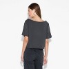 Women's Short Sleeve Off the Shoulder Boxy T-Shirt - Wild Fable™ - 3 of 4