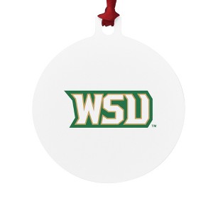 Wright State Secondary Logo Aluminum Holiday Christmas Tree Ornament - 1 of 4