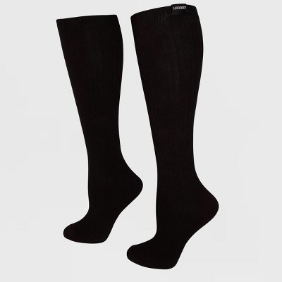 LECHERY Unisex Classic Cotton Blend Woven Tab Knee-highs (1 Pair)