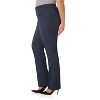Rekucci Curvy Woman Ease into Comfort Bootcut Pants with Zipper Pockets – Pull-On Dress Work Pants - Indigo, 14 Short - 2 of 3