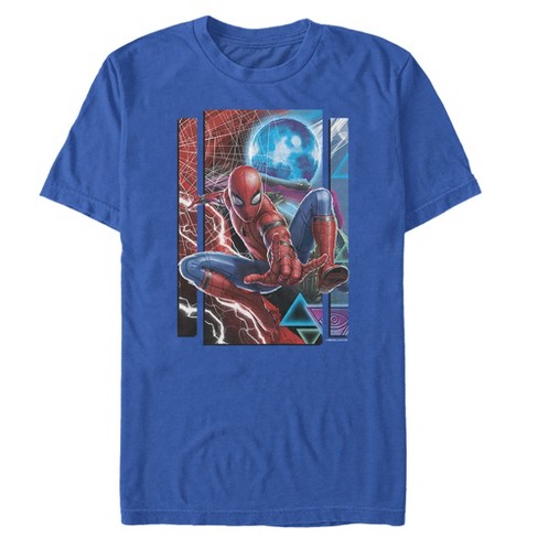 Men's Marvel Spider-man: Far From Home Battle Buds T-shirt - Royal Blue -  2x Large : Target