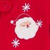 Carter's Just One You® Toddler Girls' 2pk Cotton Long Sleeve Santa Stars & Christmas Print Snug Fit Footed Pajama - Red/Pink - 3 of 4