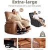 Recliner Chair with Heat & Massage – 360° Swivel & Manual Rocking, Ergonomic Design with Remote & Cup Holders for Living Room - 3 of 4