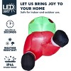 JOYFY 3.3 FT Christmas Inflatable Decoration, Santa Butt Stuck Broke Out from Window Inflatable with LEDs for Window Decor, Xmas Party, Outdoor Decor - 4 of 4
