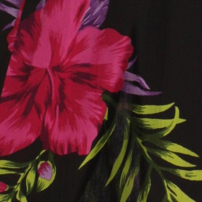 black - purple floral