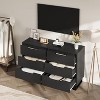 6 Dresser for Bedroom, 47.2" Wide Dresser, Freestanding Vertical Drawer Cabinet with Storage, Wooden Closet Storage Chest - 4 of 4