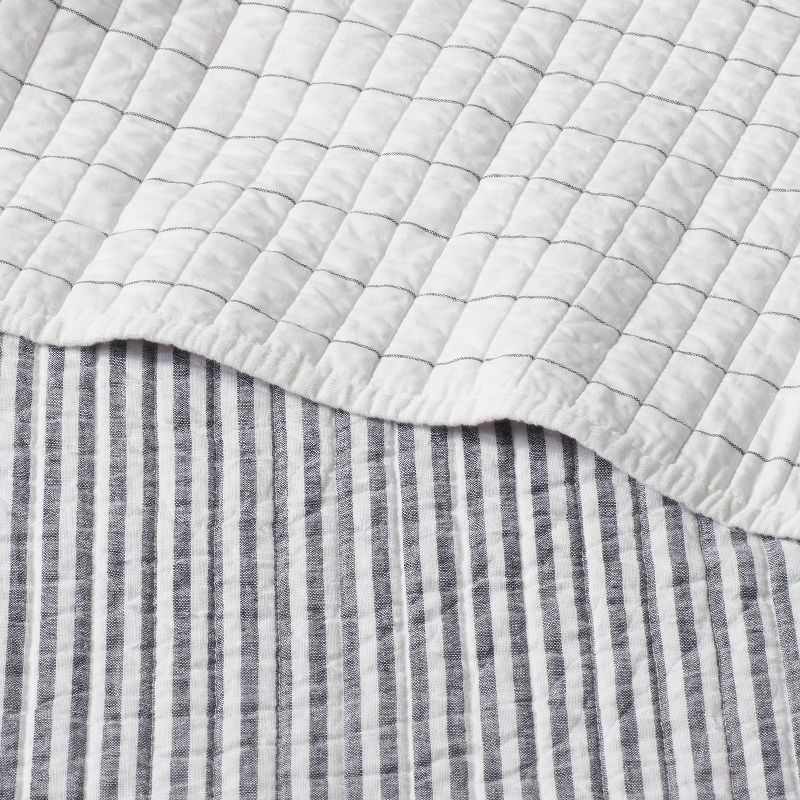 Reversible Cotton Stripe Quilt - Threshold™, 5 of 9