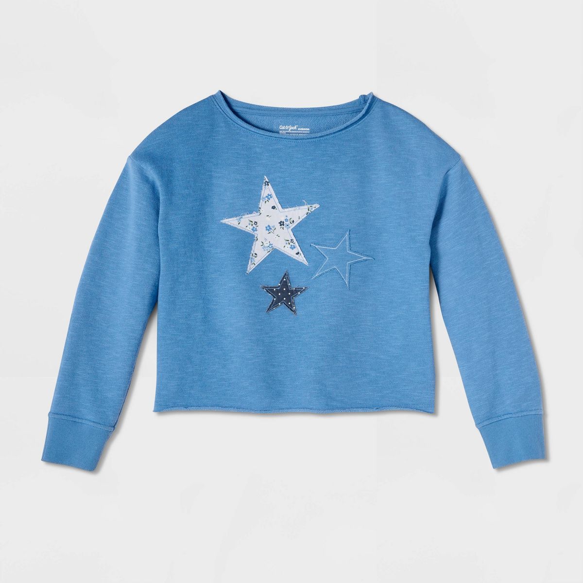 Girls' French Terry Off The Shoulder Graphic Pullover Sweatshirt - Cat & Jack™ - thumbnail 6