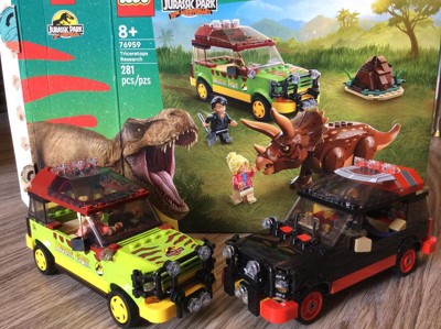 LEGO Jurassic Park Triceratops Research, Jurassic World Toy, Fun Birthday  Gift Idea for Kids Ages 8 and Up, Featuring a Buildable Ford Explorer Car