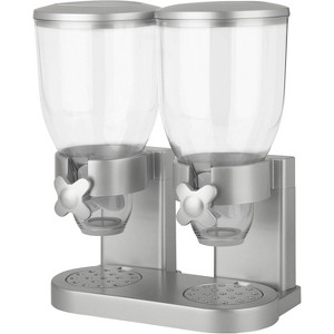 Dry Food Dispenser with Dual Control, Silver Indispensable Food Storage Container - 1 of 4