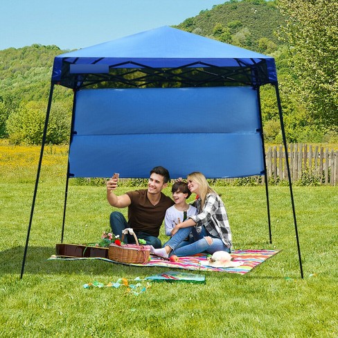 Instant Pop Up Green Privacy Tent with Carrying Bag & Built-In