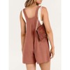 Women's Summer Casual Rompers Bib Short Overalls Loose Linen Jumpsuit Beach Outfits - 2 of 4