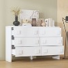 Famapy Large White 6 Drawer Chest of Drawers Double Handle Design Dresser for Bedroom - 3 of 4