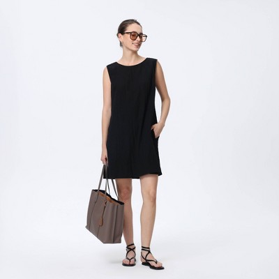 Женские платья A New Day Women's Relaxed Mini A-Line Dress - A New Day™ Black M — фото 6