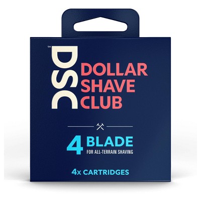 Dollar Shave Club 4-Blade Razor Cartridge Refills - 4ct