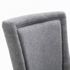 PAGED Modern Style Dining Chairs Set of 2 Upholstered Living Room Chairs with Wood legs and Bronze Nail Head for Living Room - 3 of 4