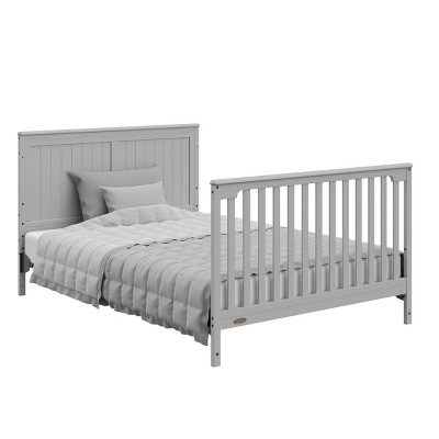 Pebble Gray 5-in-1 Convertible Crib with Storage Drawer