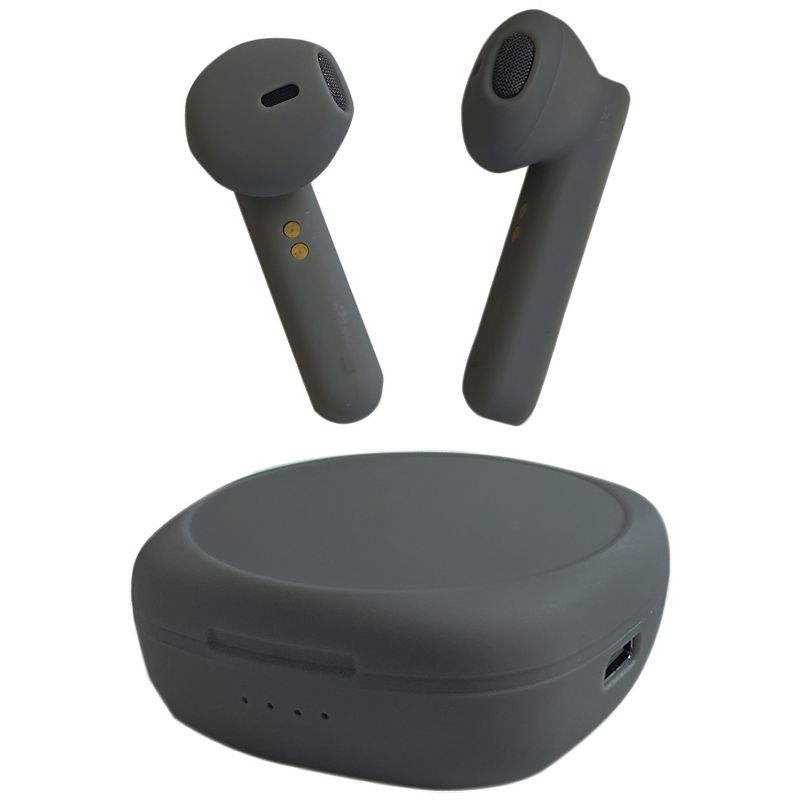 Link Xtreme Rubberized Wireless Earbuds with Charging Case Touch Control Bluetooth 5.0 TWS 40 Hours Standby, 2 of 6