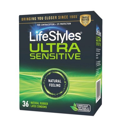 Trojan Ultra Thin For Ultra- Sensitivity Lubricated Condoms - 36ct : Target