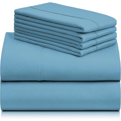 LuxClub 4-7 PC Silky Soft Cooling Deep Pocket Performance Sheet Set
