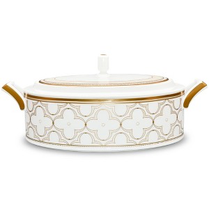 Noritake Trefolio Gold Covered Vegetable Serving Bowl - 1 of 2