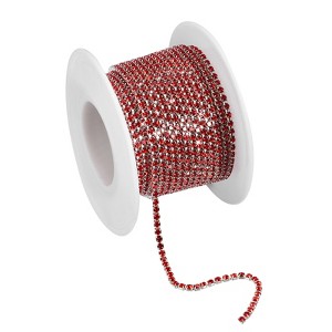 Unique Bargains Bags Clothing Decoration Crystal Rhinestone Sew on Close Claw Chain Trim - 1 of 4