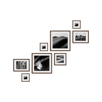 Haus and Hues Carleton Gallery Wall Frame Set with Real Glass and Mat