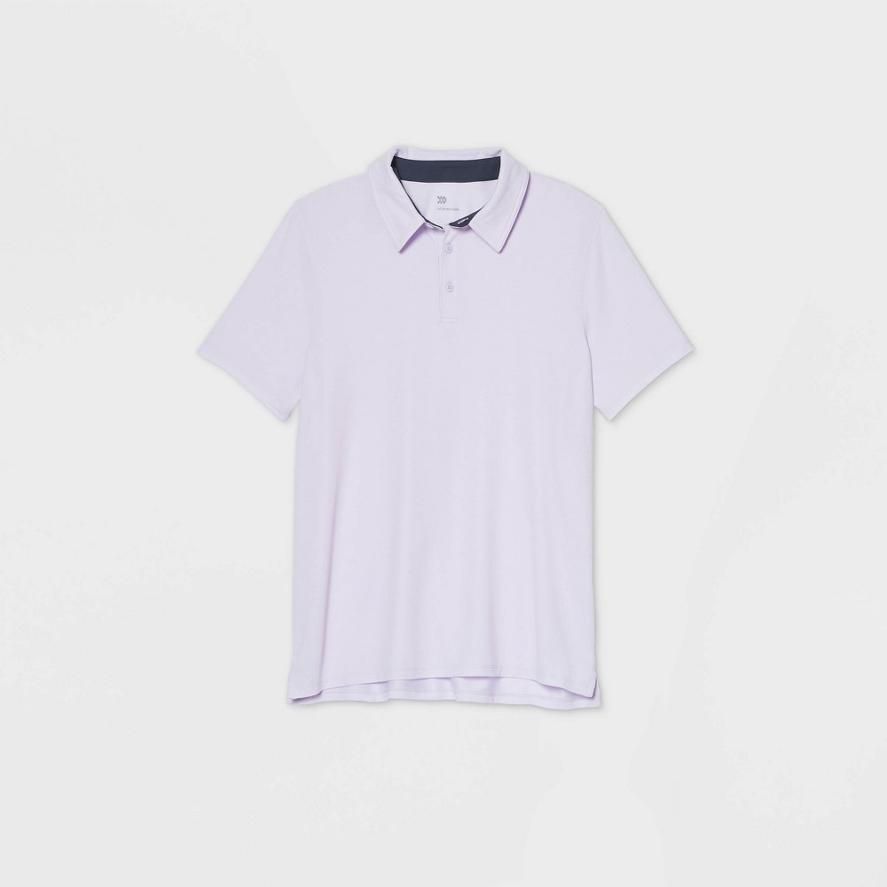 Men's Pique Golf Polo Shirt - All in Motion Lilac XXL, Purple was $22.0 now $12.0 (45.0% off)