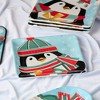 Certified International (Set of 4) 8.5" Christmas Whimsy Penguin Dessert Plates - 2 of 4