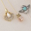 Anna-Kaci Vintage 3Pcs Long Stick Hat Pins Crystal Flower Butterfly and Pearl Details for Classic Hat Lapel and Scarf Accessorizing - 3pcs Bead - 3 of 4