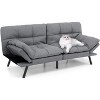 Vipbear 68" Futon Sofa Bed,Convertible Memory Foam Couch Bed,Folding Sofa Bed Sleeper Couch - 3 of 4