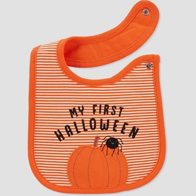 Combinaison Pieds Carter's Just One You - Rayée Orange Et Blanc, Halloween, Taille Newborn (Neuf)