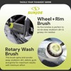 Sun Joe Car Cleaning Accessory Kit for Pressure Washer SPX Series with Wheel Rim Rotary Wash Brushes for Auto and Outdoor Surfaces, Green, SPX-CCK - 3 of 4