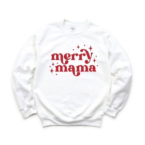 Simply Sage Market Women's Graphic Sweatshirt Whimsical Merry Mama - 1 of 4