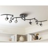Pro Track Heavy Duty Axel 6-Head LED Ceiling Track Light Fixture Kit Spot Light GU10 Dimmable Black Metal Farmhouse Rustic Kitchen Bathroom 72" Wide - 2 of 4