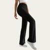 Anna-Kaci Women's Soft Ribbed Knit Lounge Pants with Flared Leg Silhouette and Comfortable High Waist Fit for Everyday Comfort - 2 of 4