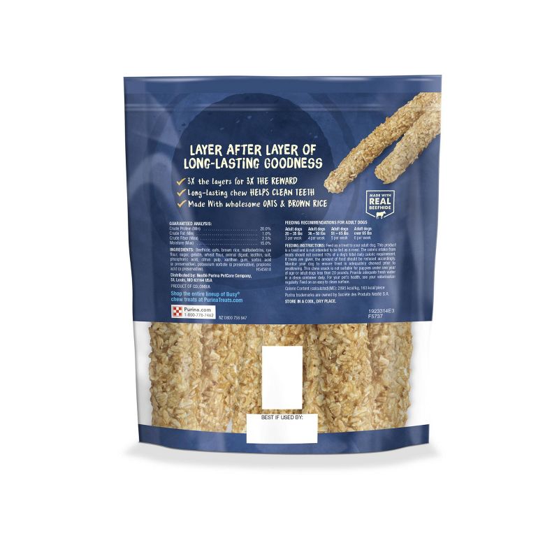 Purina Busy Beef, Chewnola with Oats and Brown Rice Dry Dental Dog Treats, 2 of 6